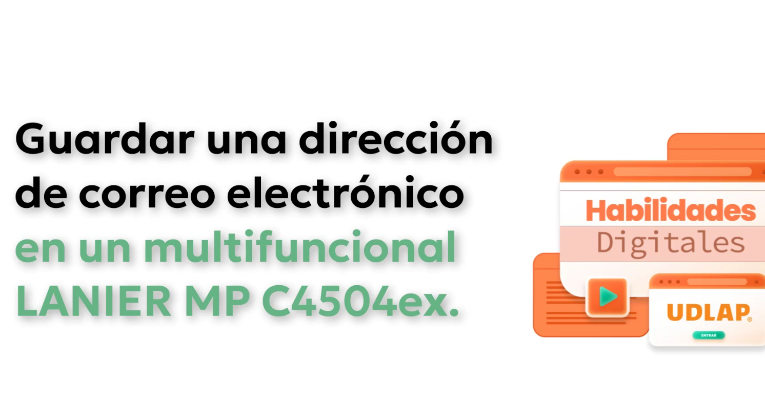 MP C4504ex – Guadar correo