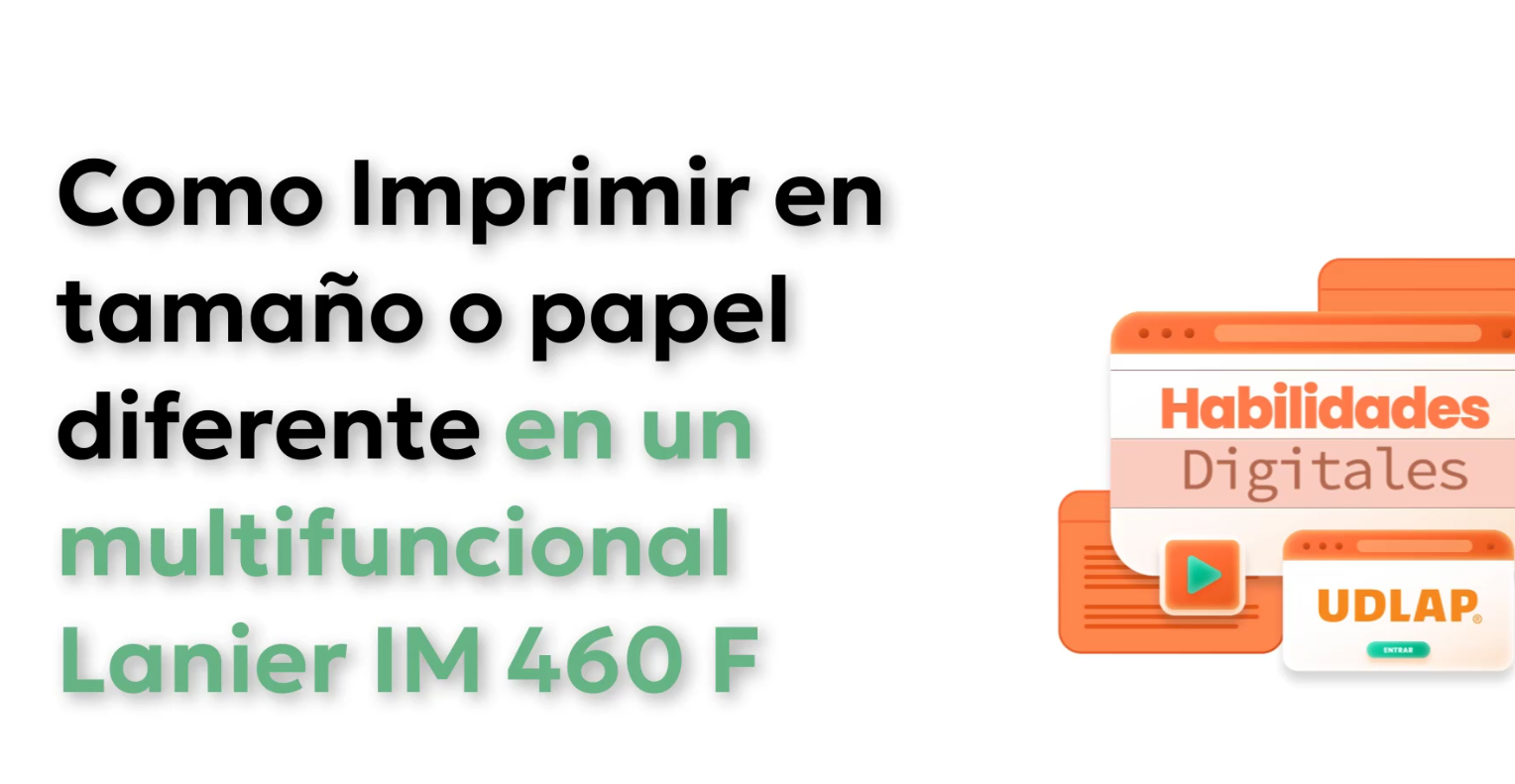 IM 460 F – Cambiar tipo y tamaño de Papel