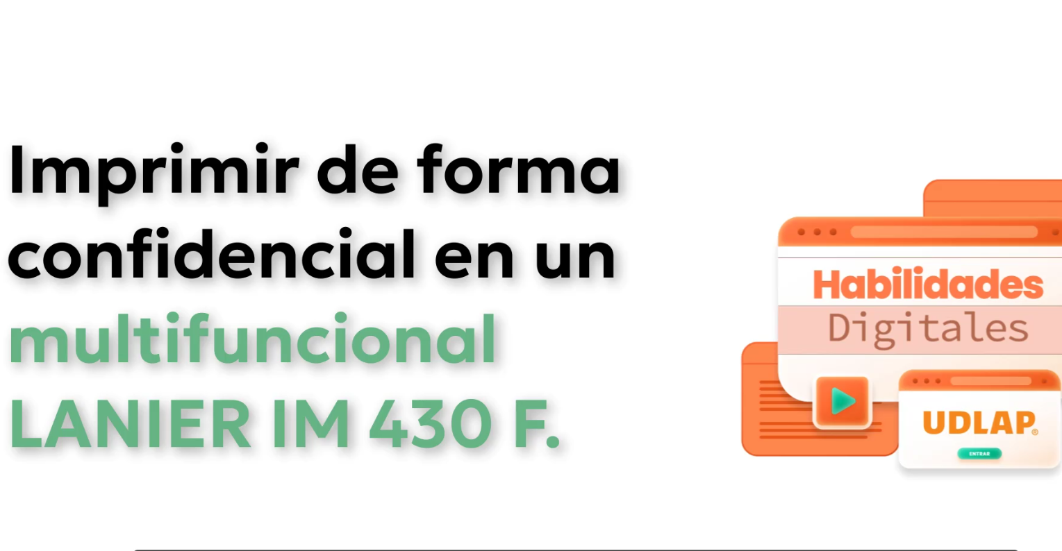 IM 430 F – Impresión confidencial